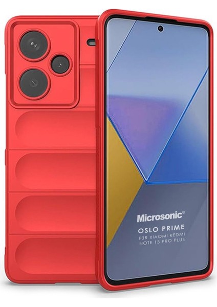 Xiaomi Redmi Note 13 Pro Plus 5g Kılıf Oslo Prime Kırmızı