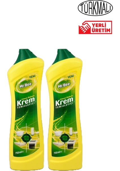 Krem Yüzey Temizleyici 750 ml x 2 Limon Kokulu