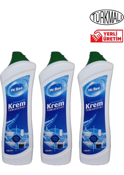 Krem Yüzey Temizleyici 750 ml x 3 Lü