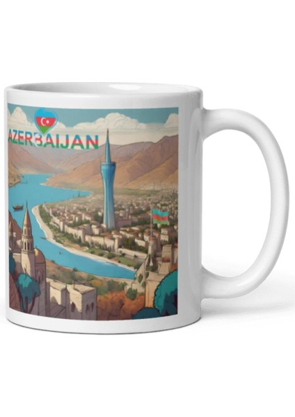 Azerbaycan Hediye Kutusu 10 Parça Kupa Magnet Anahtarlık Kutu modelleri
