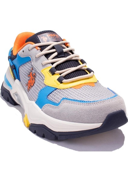 Vıncentbb Gri Mavi Ortopedik Günlük Erkek Spor Ayakkabı