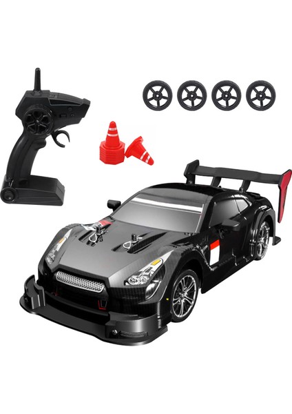 2.4ghz Işıklı 1:16 Drift Model Yedek Lastikli Uzaktan Kumandalı Drift Arabası Drag Car Yarış Arabası