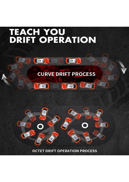 2.4ghz Işıklı 1:16 Drift Model Yedek Lastikli Uzaktan Kumandalı Drift Arabası Drag Car Yarış Arabası fiyatları