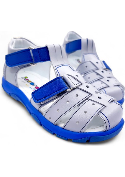 Ortopedik Erkek Çocuk Sandaleti Cayman Serisi CYM2404p Gri Saks 27