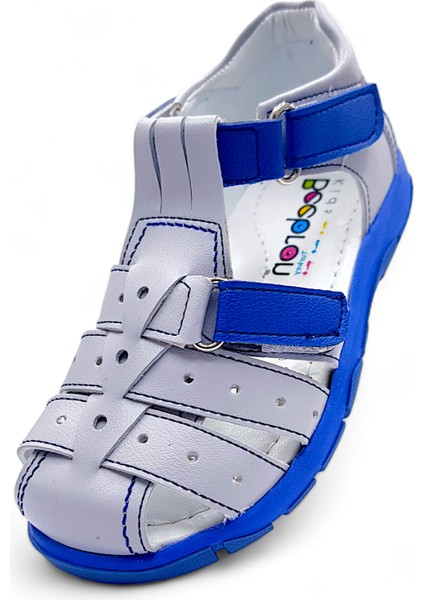 Ortopedik Erkek Çocuk Sandaleti Cayman Serisi CYM2404p Gri Saks 27