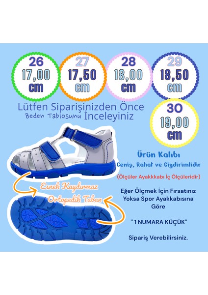 Ortopedik Erkek Çocuk Sandaleti Cayman Serisi CYM2404p Gri Saks 27