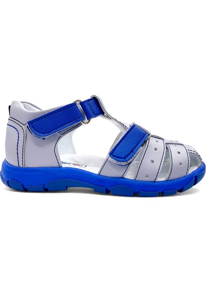 Ortopedik Erkek Çocuk Sandaleti Cayman Serisi CYM2404p Gri Saks 27
