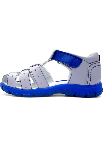 Ortopedik Erkek Çocuk Sandaleti Cayman Serisi CYM2404p Gri Saks 27
