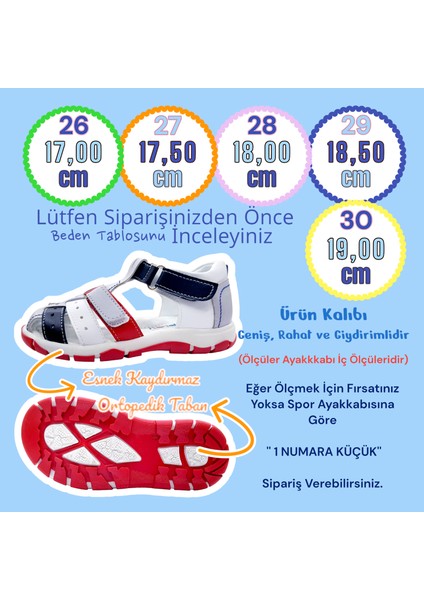 Ortopedik Erkek Çocuk Sandaleti Cayman Serisi CYM2404p Gri Siyah Kırmızı 30