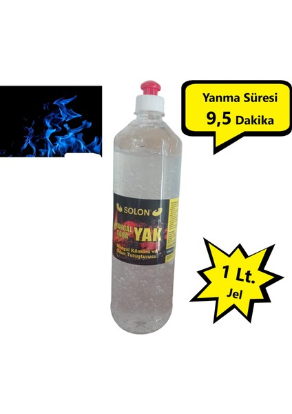 Mangal Soba Şömine Tutuşturucu Jel Yakıt 1 Litre