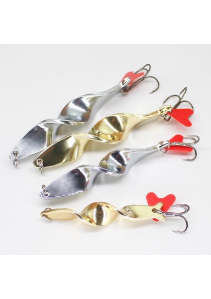 Altın Tarzı 10 gr 1 Pc Trolling G Spiral Uzun Döküm Kaşık Balıkçılık Cazibesi Er 10G 14G 21G 28G Vida Rotasyon Metal Jigbait Kırmızı Duy Payetler (Yurt Dışından) modelleri