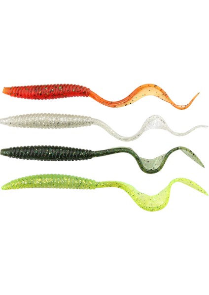Yeşil Stil 13CM Spinpoler 18 cm 13 cm Yumuşak Cazibesi Solucan Yemler Esnek Uzun Kuyruk 4 Renk Silikon Solucan Solucanlar Gerçekçi Balıkçılık Cazibesi Ack (Yurt Dışından) modelleri