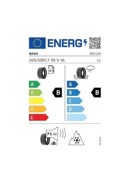 205/55 R17 95V All Weather Xl Oto Dört Mevsim Lastiği ( Üretim : 2024 )