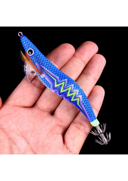 No.4 Stili No.3 Boyutu Kutulu Ahşap Karides Balıkçılık Cazibesi 2.5 # 3.0 # 3.5 # Kurşun Platin Kalamar Aydınlık Lures Ahtapot Cuttlefrimp Yemler Çıngırak Olmadan (Yurt Dışından)