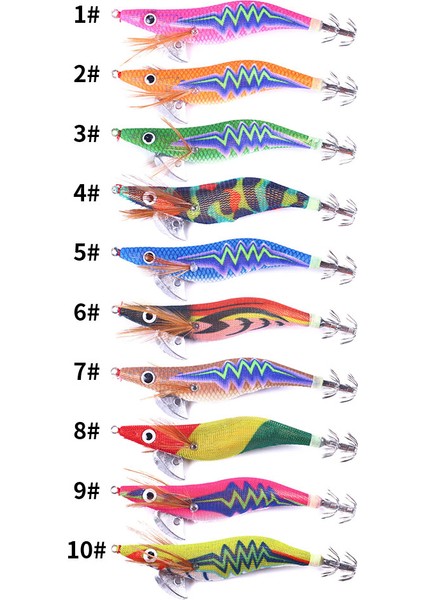 No.4 Stili No.3 Boyutu Kutulu Ahşap Karides Balıkçılık Cazibesi 2.5 # 3.0 # 3.5 # Kurşun Platin Kalamar Aydınlık Lures Ahtapot Cuttlefrimp Yemler Çıngırak Olmadan (Yurt Dışından)