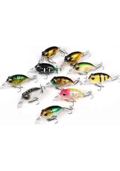 K Tarzı 38MM-8G Yeni Crankbait Wobblers Cazibesi G G Yüksek Li Kancalar 10 Farklı Renk Yapay Yem Sert Balıkçılık Krank (Yurt Dışından) fırsatları