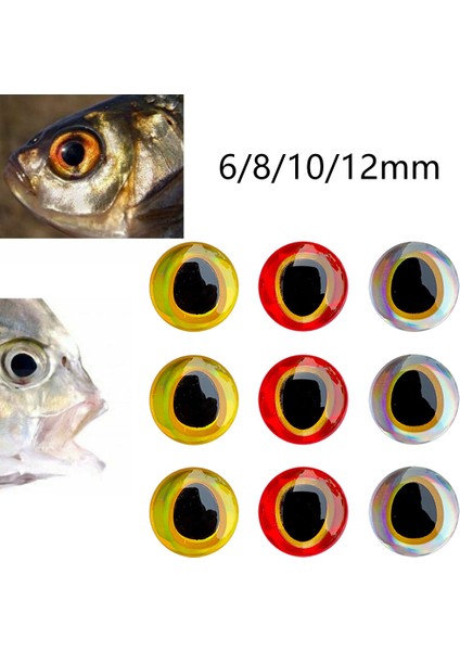 Kırmızı Stil 10 mm Balıkçılık Cazibesi Gözler Balık Gözü Sinek Bağlama 3d-Hologratickers mm Profesyonel Yem Gözler Aksesuarları Mücadele (Yurt Dışından) fiyatları