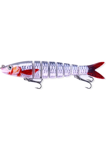 No.7 Tarzı 13.4 cm 18G Wobblers Pike Balıkçılık Lures Yapay Çok Eklemli Bölümler Yapay Sert Yem Trolling Pike Sazan Balıkçılık Araçları (Yurt Dışından) indirimleri