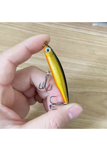 No.3 Tarzı 65MM-5G Kral Kalem Balıkçılık Cazibesi Wobblers 5 cm 3.5g Mini Yapay Metal Sert Yem Jig 3D Gözler Pesca Alabalık Olta Takımı (Yurt Dışından)