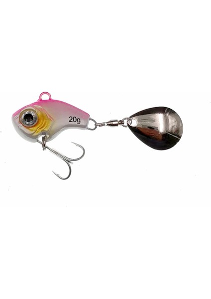 Pembe Tarzı 20G 1 Adet Dönen Metal Vıb Titreşim Yem Kaşık Balıkçılık Lures G Jigs Alabalık Kış Balıkçılık Sert Yemler Pesca Mücadele (Yurt Dışından)