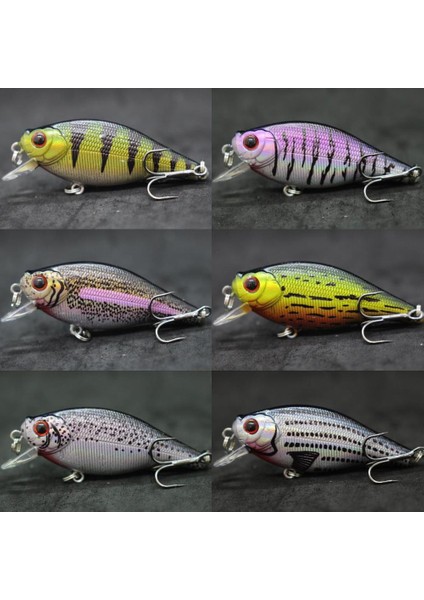 C547X65B Tarzı Wlure Crankbait Balıkçılık Cazibesi 6.5 cm 7.4g Düz Gövde Geniş Wobbler Misk Yem Yüzen Tank Test Edilmiş Sert Yem Varyant Renk (Yurt Dışından) indirimleri