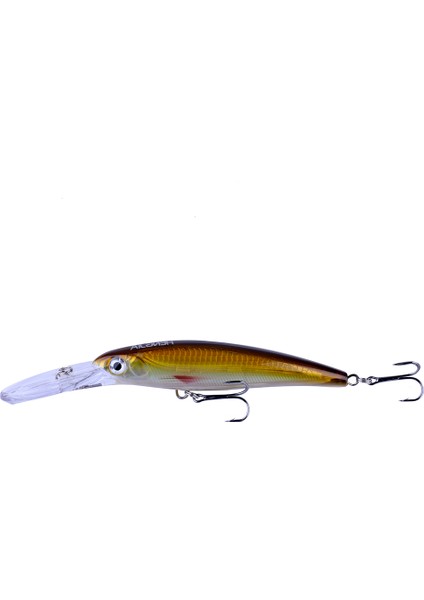 No.6 Stili Hengjia M 30G Derin Dalış Büyük Minnow Cazibesi Yapay Wobbler Sert Yem Crankbait Levrek Pike Levrek Olta Takımı (Yurt Dışından)