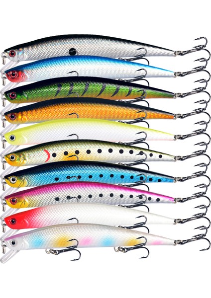 Y110-2 Stili 1 Adet Balıkçılık Lures 12.5 Cmg Minnow Cazibesi Çıngırak Yüksek Li Sert Yem Crankbait Wobbler Olta Takımı Leurre Peche Pike (Yurt Dışından) indirimleri