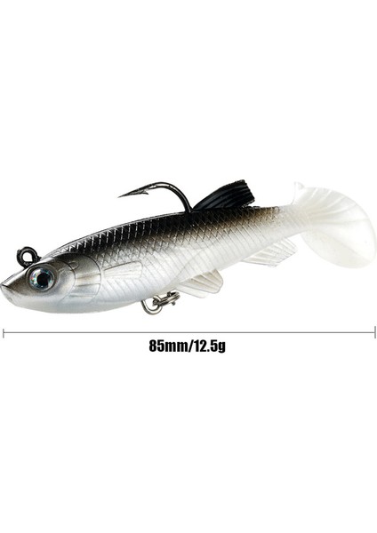 B Tarzı .5cg Wobbler Kurşun Yumuşak Cazibesi Jig Yapay Silikon Yem Tiz Kanca Swimbait Kış Bas Pesca Olta Takımı (Yurt Dışından) fırsatları