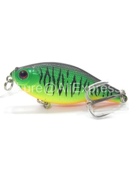C547X39 Tarzı Wlure Crankbait Balıkçılık Cazibesi 6.5 cm 7.4g Düz Gövde Geniş Wobbler Misk Yem Yüzen Tank Test Edilmiş Sert Yem Varyant Renk (Yurt Dışından)