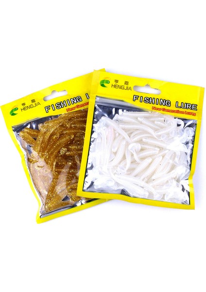 No.1 Stili Hengjia Lot 4.5cm Küçük Yumuşak Solucan Swimbait T Kuyruk Silikon Yem Wobbler Sazan Bas Pike Için Olta Takımı (Yurt Dışından) fırsatları