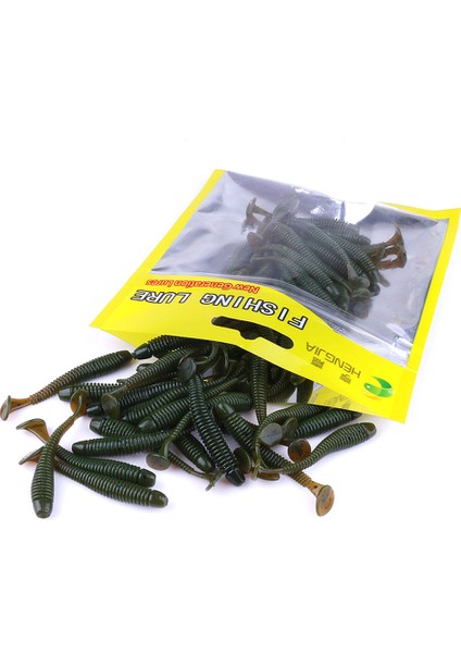 No.1 Stili Hengjia Lot 4.5cm Küçük Yumuşak Solucan Swimbait T Kuyruk Silikon Yem Wobbler Sazan Bas Pike Için Olta Takımı (Yurt Dışından) indirimleri