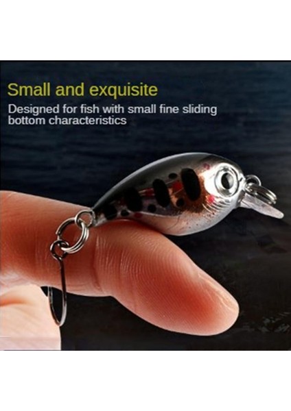 No.4 Stili Luya Yem Gerçekçi Balıkgözü Kanca Keskin Yüzen Mini 2.1g Olta Takımı Luya Sahte Yem Dahili Çelik Bilyalı Balıkçılık Lures (Yurt Dışından) fırsatları