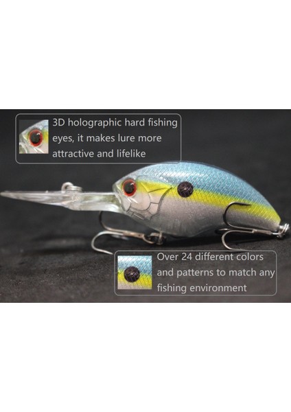 C733X76 Stili Wlure Balıkçılık Lures Crankbait Wobbler 11G 8.5 cm Derin Su Dalgıç Sıkı Yüzen Yüksek Reflectio (Yurt Dışından) fırsatları