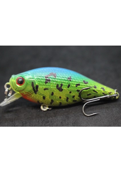 C547X61 Stili Wlure Crankbait Balıkçılık Cazibesi 6.5 cm 7.4g Düz Gövde Geniş Wobbler Misk Yem Yüzen Tank Test Edilmiş Sert Yem Varyant Renk (Yurt Dışından)