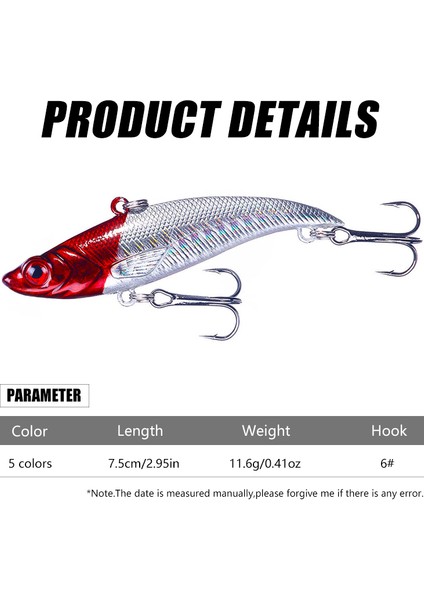 No.1 Stili Kış Çıngırak Vıb Balıkçılık Lures 7..# Vib Lures Balıkçılık Titreşim Sert Yem Pike Batan Icsa Yapay Wobblers (Yurt Dışından) indirimleri