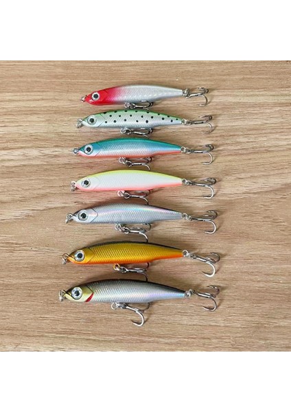 No.1 Stili 65MM-5G Kral Kalem Balıkçılık Cazibesi Wobblers 5 cm 3.5g Mini Yapay Metal Sert Yem Jig 3D Gözler Pesca Alabalık Olta Takımı (Yurt Dışından) fırsatları