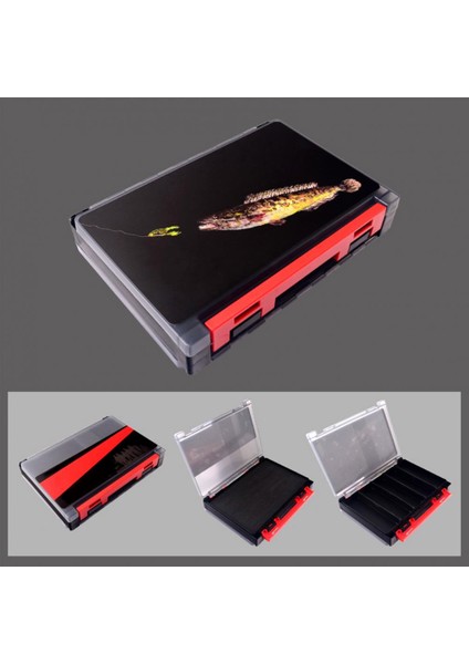 Siyah Stil Aşınmaya Dayanıklı Olta Takım Kutusu Abs Yem Kancaları Durumda Çift Taraflı Iyi Sızdırmazlık Balıkçılık Su Geçirmez Çok Fonksiyonlu Yem Kanca Kutusu (Yurt Dışından) fiyatları