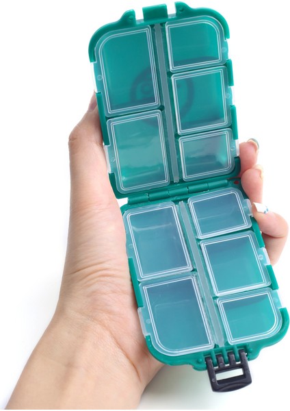 Yeşil Stil Qxo Balıkçılık Araçları Kutusu Aksesuarları Depolama Plastik Kutu Olta Takımı Kutuları Kanca Fırdöndüler ve Yapış Ekipmanları Saklama Kutusu (Yurt Dışından)