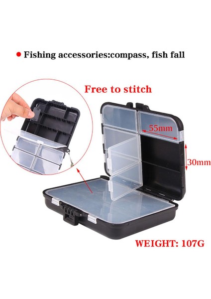 Siyah Stil Olta Takımı Yem Saklama Kutuları Organizatör Taşınabilir Ayrılabilir Lures Olta Takım Kutusu Olta Takımı Aksesuarları (Yurt Dışından) fiyatları