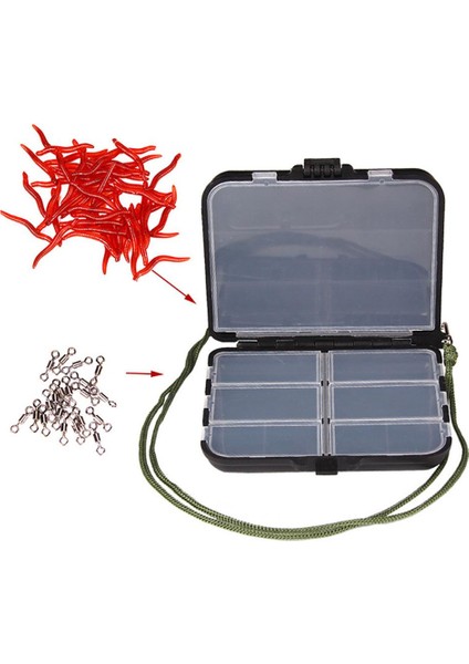 Siyah Stil Olta Takımı Yem Saklama Kutuları Organizatör Taşınabilir Ayrılabilir Lures Olta Takım Kutusu Olta Takımı Aksesuarları (Yurt Dışından) indirimleri