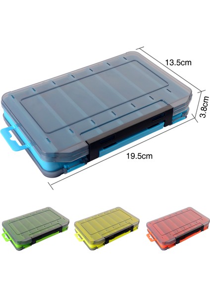 Sarı Stil 20CM Çift Taraflı Organizatör Olta Takımı Kutusu Plastik Kasa Olta Yem Sazan Balıkçılık Aksesuarları Saklama Kutusu Deniz Pesca Cazibesi (Yurt Dışından) fırsatları