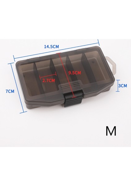 Orta Tarz 5 Bölme Olta Kutusu Lures Yemler Kutusu Organizatörler Balıkçılık Yem Mücadele Saklama Kabı Kutusu Küpe Için (Yurt Dışından) indirimleri