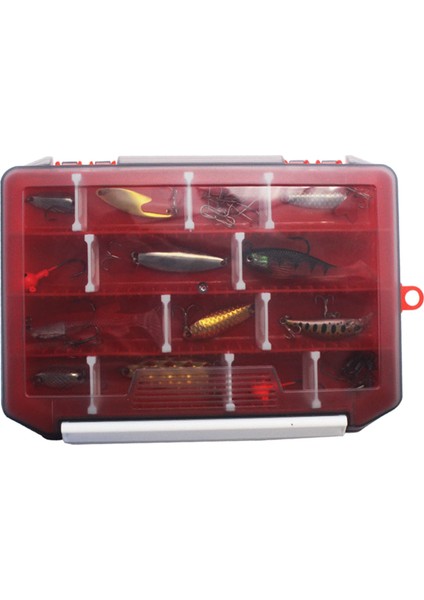 Kırmızı Stil Olta Takımı Kutusu Depolama Tepsisi Çıkarılabilir Bölücüler ile Balıkçılık Lures Kanca Durumda Yumuşak Yem Cazibesi Kanca Aksesuarları Pesca Aracı (Yurt Dışından) indirimleri