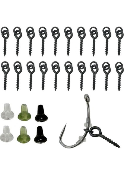 Siyah Stil Arp Teçhizat Halkası Boilie Yem Vidalı Balıkçılık Aksesuarları Kiti ile Durur (Yurt Dışından) modelleri