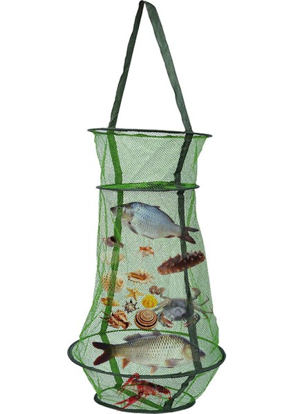 L Tarzı Katlanabilir Balık Kafesi Dayanıklı ve Korozyona Dirençli Tuzak Balık Sepeti Her Türlü Balık Tutmak Için Ipli Balıkçılık Sepeti (Yurt Dışından)