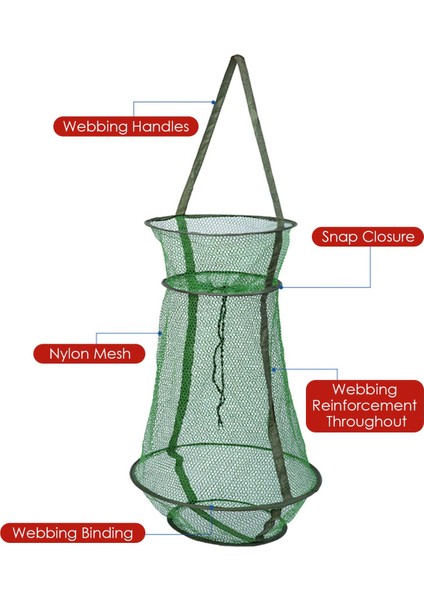 L Tarzı Katlanabilir Balık Kafesi Dayanıklı ve Korozyona Dirençli Tuzak Balık Sepeti Her Türlü Balık Tutmak Için Ipli Balıkçılık Sepeti (Yurt Dışından) fırsatları