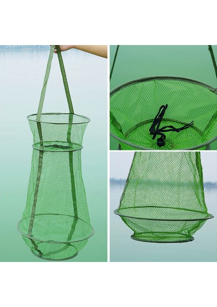 L Tarzı Katlanabilir Balık Kafesi Dayanıklı ve Korozyona Dirençli Tuzak Balık Sepeti Her Türlü Balık Tutmak Için Ipli Balıkçılık Sepeti (Yurt Dışından) indirimleri