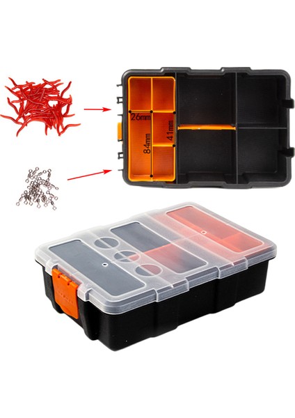 S Tarzı Çok Fonksiyonlu Olta Takım Kutusu Düşmeye Dayanıklı Balık Alet Depolama Organizatör Aşınmaya Dayanıklı Su Geçirmez Donanım Vidaları Aksesuarları (Yurt Dışından) fırsatları