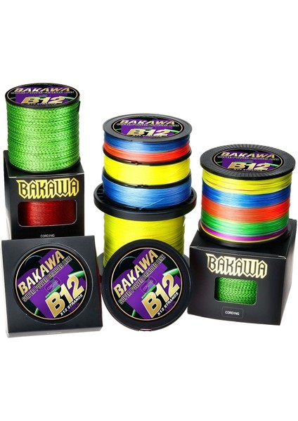 Mutikolor Stili X8-300M-3.0 Bakawa X12 X8 Süper Güçlü 12 Iplikçik 8 Iplikçik Örgülü Olta Ültifilament Pe Hattı Tuzlu Su Olta Takımı (Yurt Dışından) fırsatları