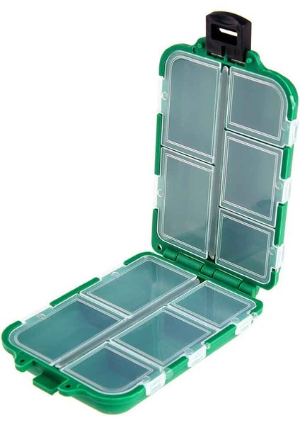No.2 Tarzı 10 Bölmeli Mini Olta Kutusu Balık Yemi Kanca Yemler Plastik Saklama Tutucu Kare Kasa Pesca Balıkçılık Aksesuarları #2 (Yurt Dışından)
